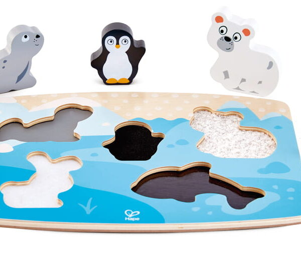 Sarkvidéki Állatos Tapintásos Kirakó 24hó+