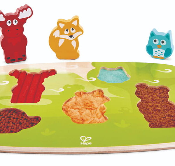 Erdei Állatos Tapintásos Kirakó 24hó+