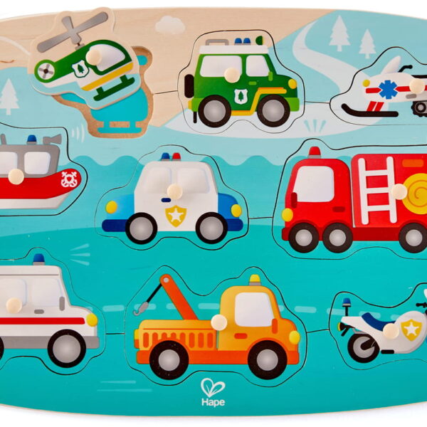 Mentőjárműves Fogantyús Kirakó 24hó+