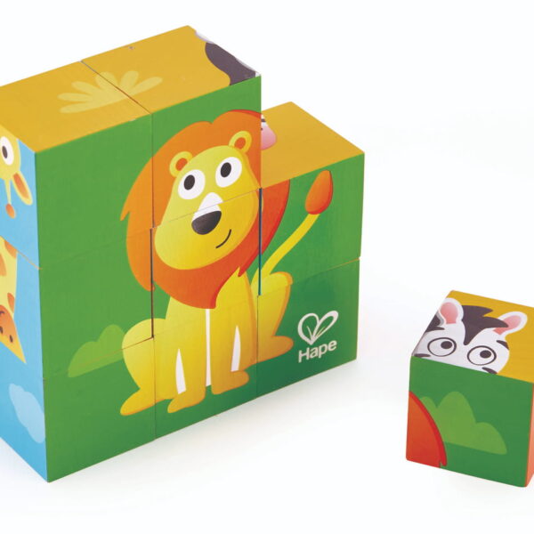 Dzsungel Állatos Kocka Kirakó 24hó+