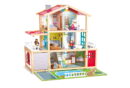 Doll Family Mansion – Nagyméretű Fa Babaház Fényekkel 3év+