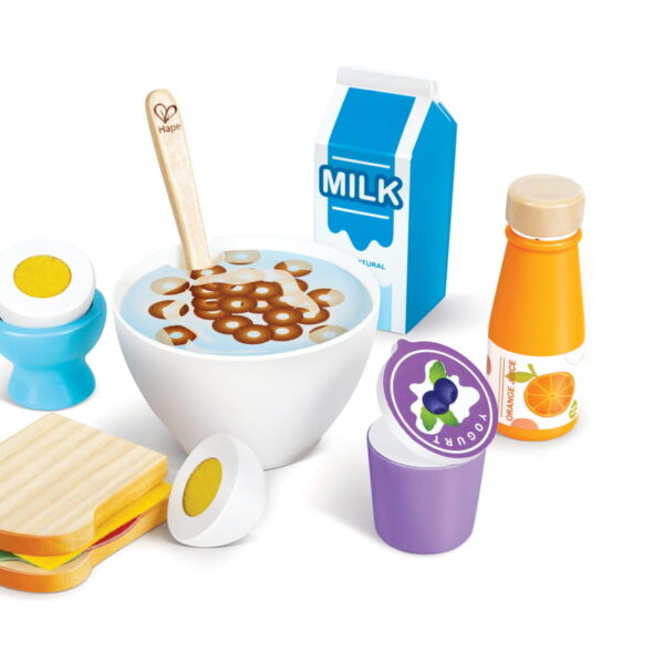 Reggeliző Játékszett Fából 2év+