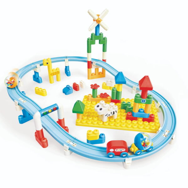 Kétpályás Építő Készlet – 100 db 18hó+